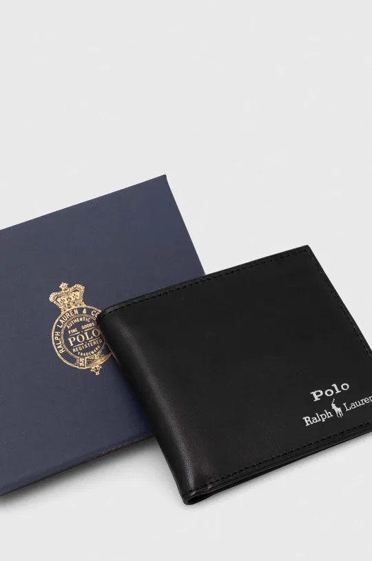 чорний Шкіряний гаманець Polo Ralph Lauren