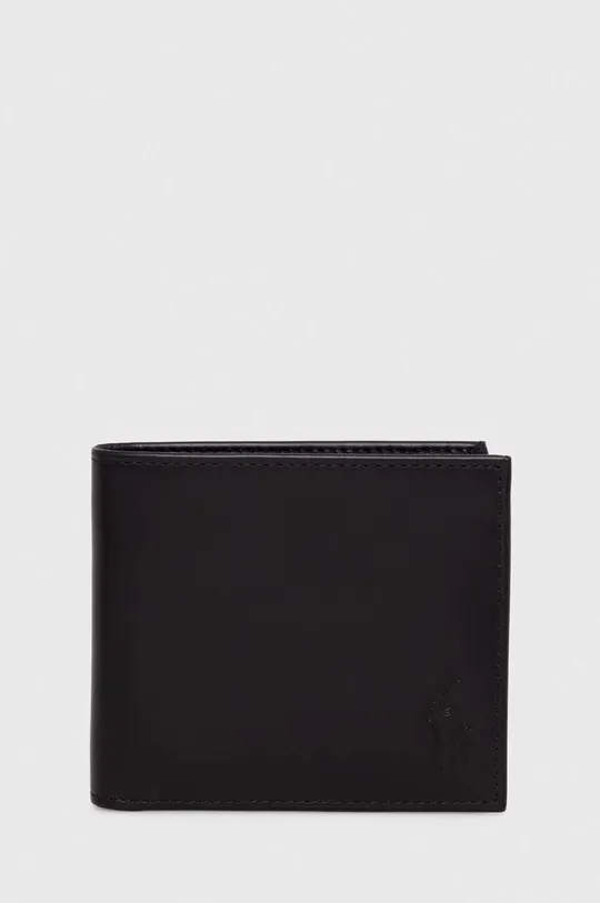 čierna Kožená peňaženka Polo Ralph Lauren Pánsky