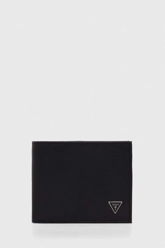 čierna Kožená peňaženka Guess Pánsky