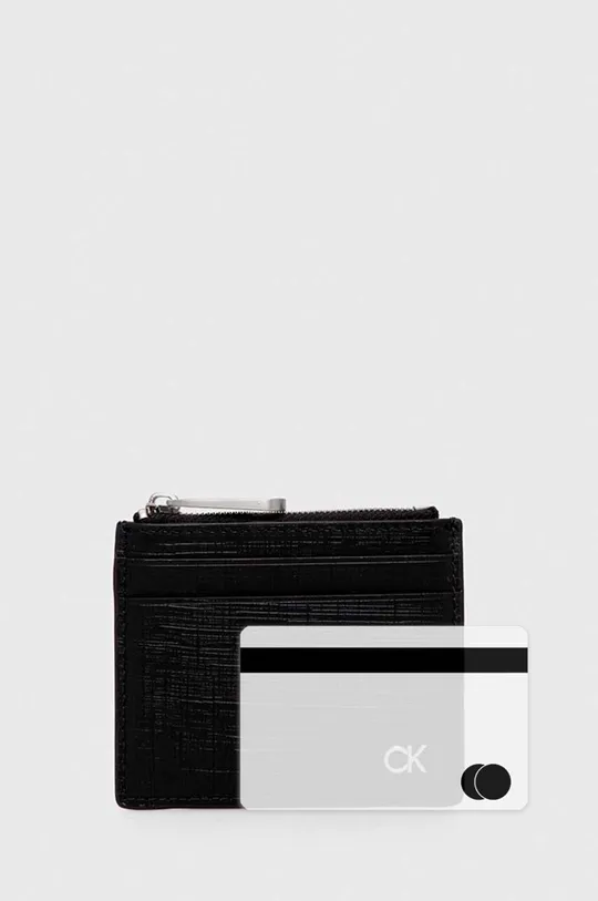 Kožená peňaženka Calvin Klein Prírodná koža