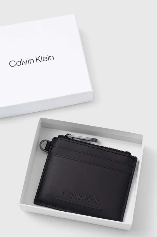 Δερμάτινη θήκη για κάρτες Calvin Klein 100% Δέρμα βοοειδών