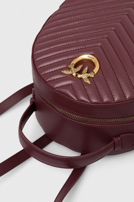 burgundské Kožený ruksak Pinko Answear Exclusive