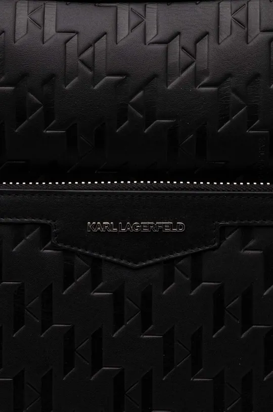 чёрный Кожаный рюкзак Karl Lagerfeld