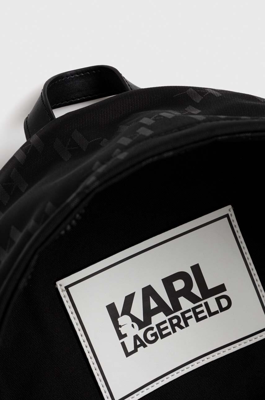 Рюкзак Karl Lagerfeld мужской цвет чёрный большой узорный | ANSWEAR.ua