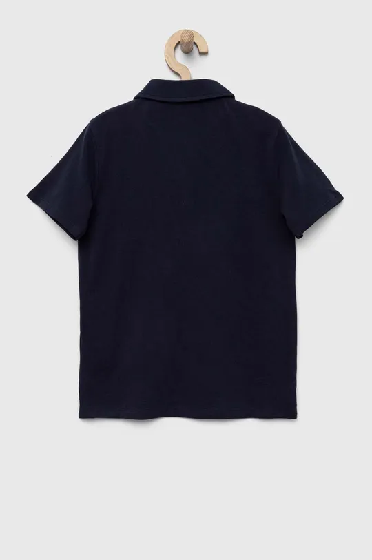 Παιδικά βαμβακερά μπλουζάκια πόλο Guess σκούρο μπλε