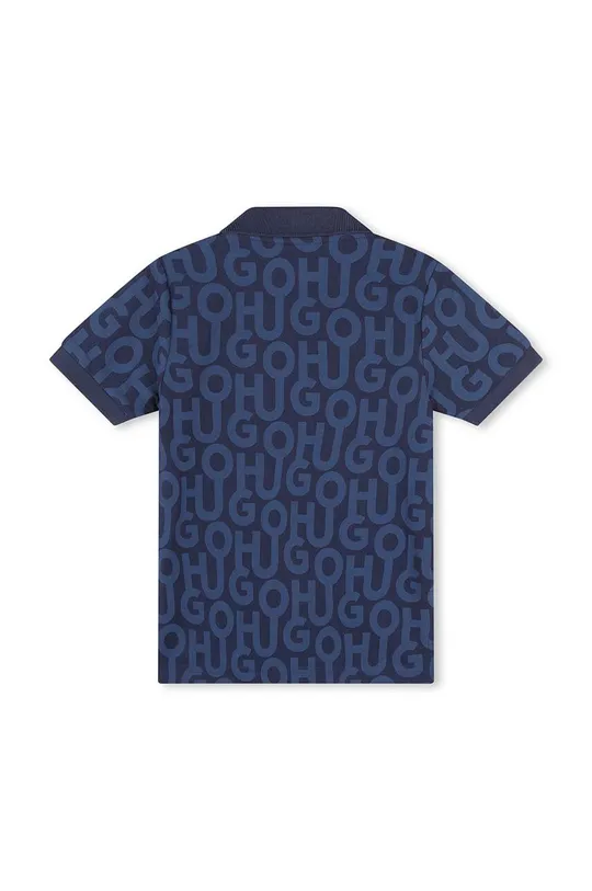 Παιδικό πουκάμισο πόλο HUGO σκούρο μπλε