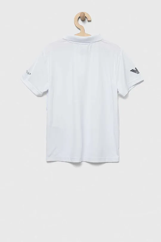 Παιδικό πουκάμισο πόλο EA7 Emporio Armani λευκό