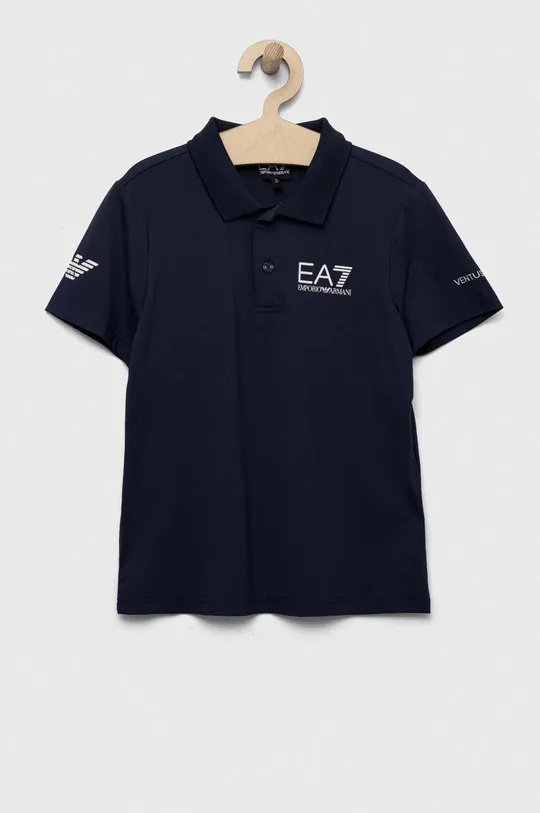 σκούρο μπλε Παιδικό πουκάμισο πόλο EA7 Emporio Armani Για αγόρια