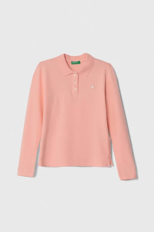 ροζ Παιδικό πουκάμισο πόλο United Colors of Benetton Για αγόρια