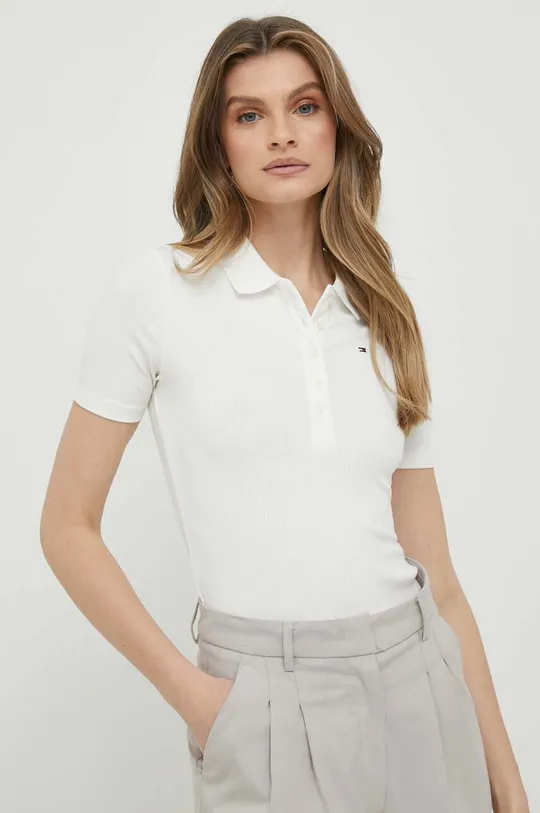 beige Tommy Hilfiger polo Donna