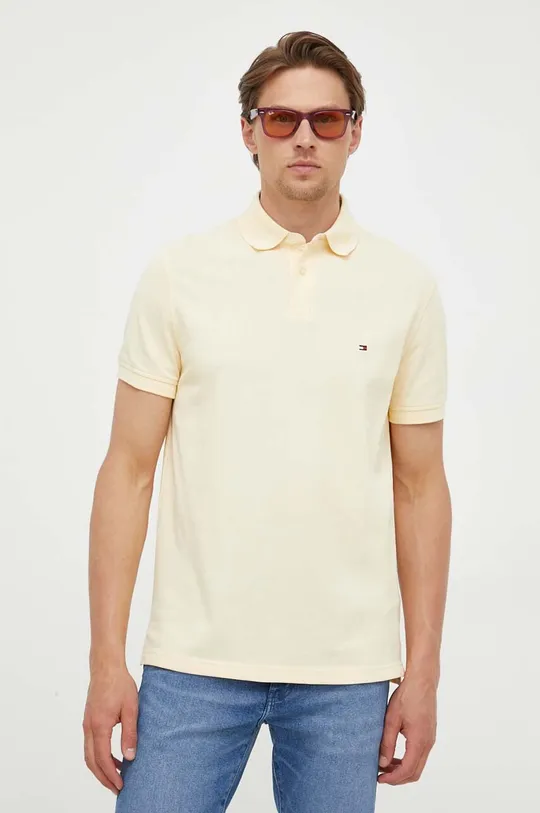 žltá Polo tričko Tommy Hilfiger