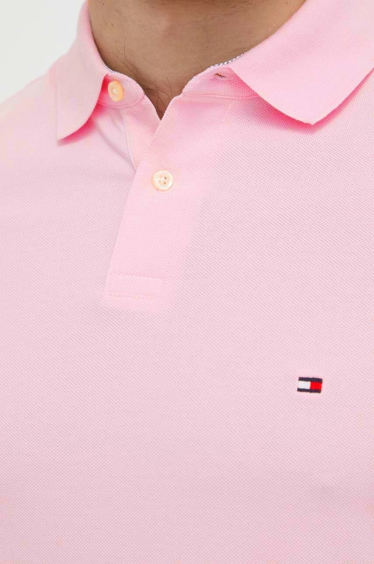 różowy Tommy Hilfiger polo