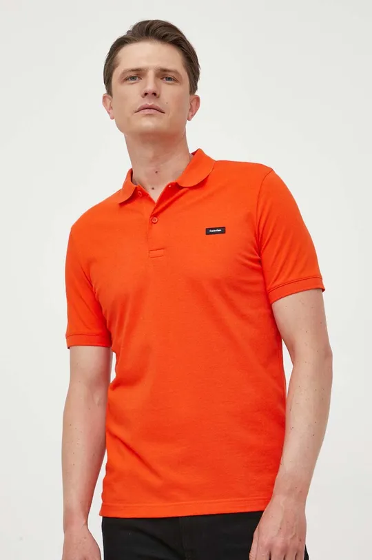 oranžna Polo Calvin Klein Moški