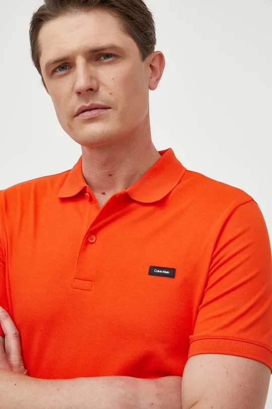 помаранчевий Поло Calvin Klein