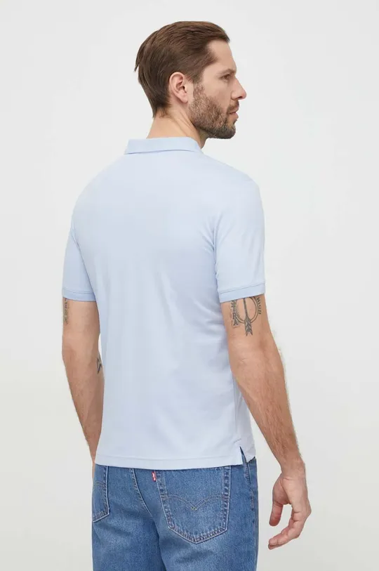 Pamučna polo majica Calvin Klein plava