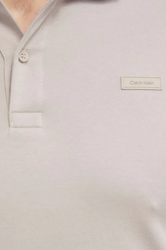 beżowy Calvin Klein polo bawełniane
