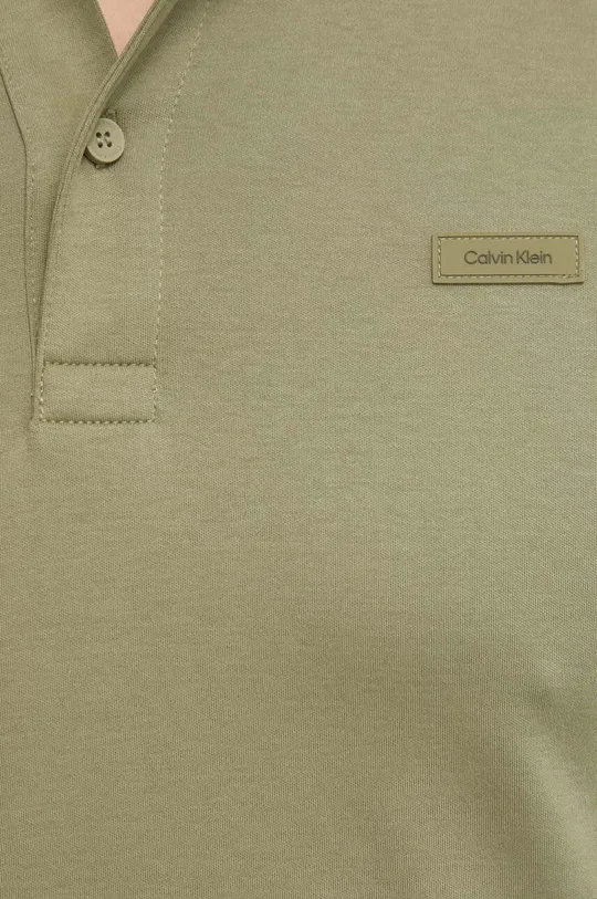 zelená Bavlnené polo tričko Calvin Klein