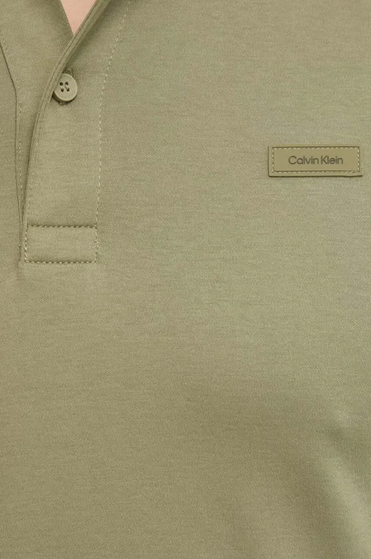 zielony Calvin Klein polo bawełniane