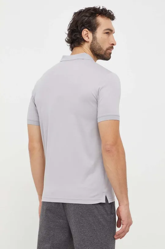 Bavlnené polo tričko Calvin Klein sivá