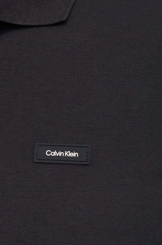 črna Bombažen polo Calvin Klein