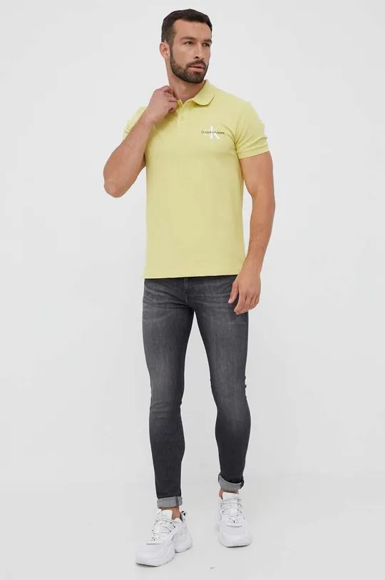 Calvin Klein Jeans polo żółty