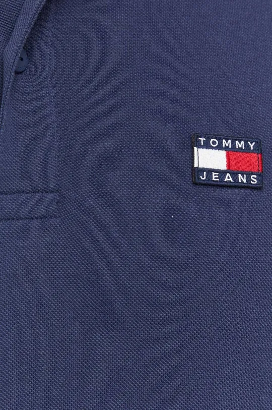 mornarsko modra Bombažen polo Tommy Jeans