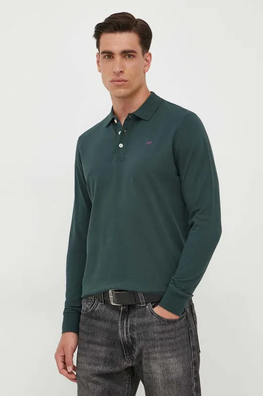 πράσινο Βαμβακερή μπλούζα με μακριά μανίκια Pepe Jeans Jimmy Ανδρικά