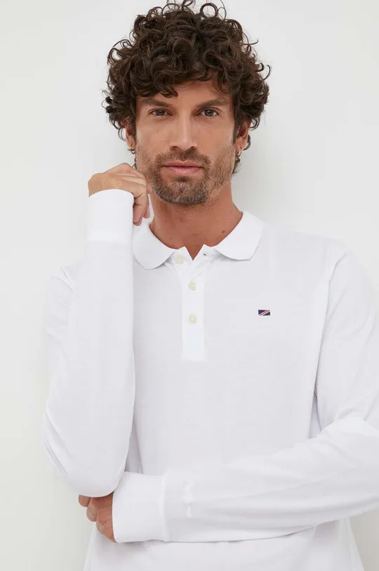 λευκό Βαμβακερή μπλούζα με μακριά μανίκια Pepe Jeans