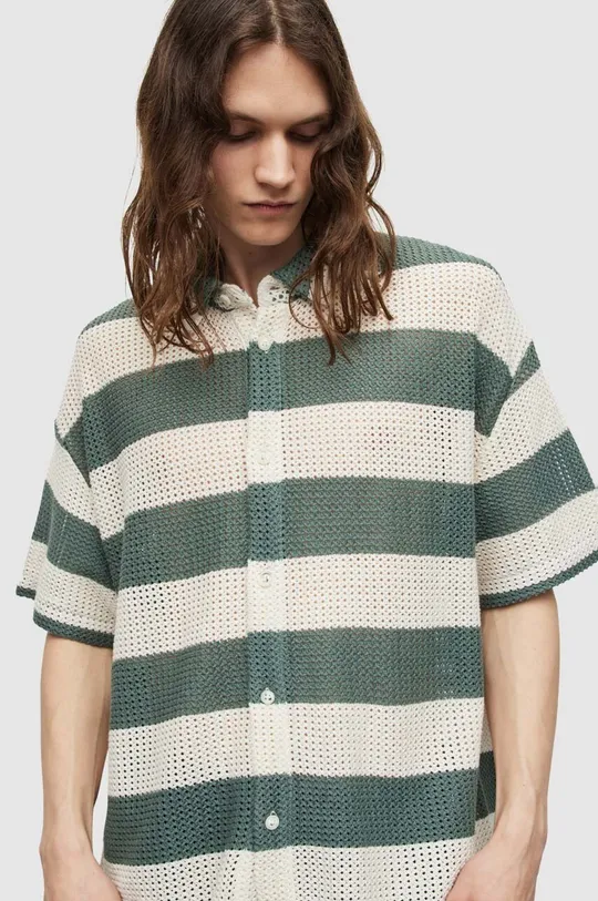 Βαμβακερό πουκάμισο AllSaints  100% Οργανικό βαμβάκι