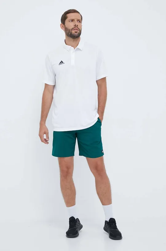 Športna polo majica adidas Performance Entrada 22 bela