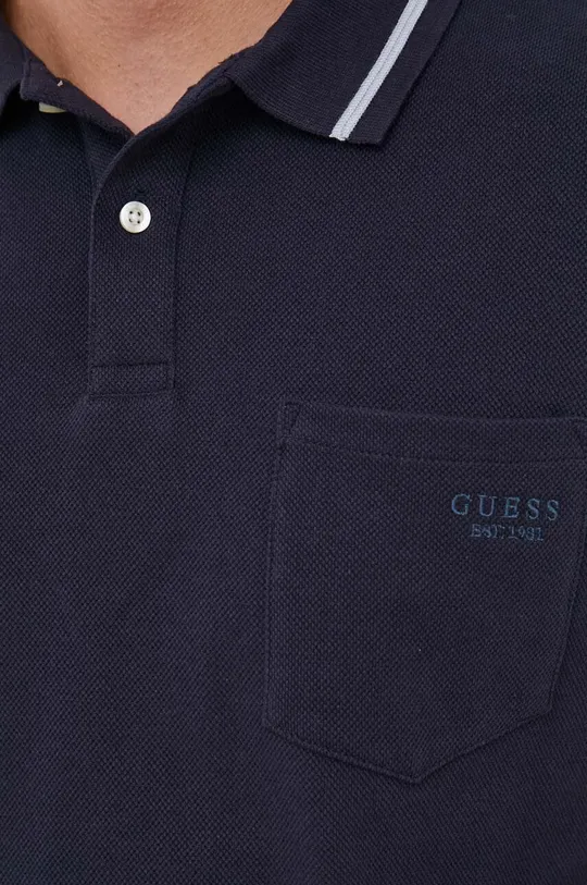 Bavlnené polo tričko Guess Pánsky