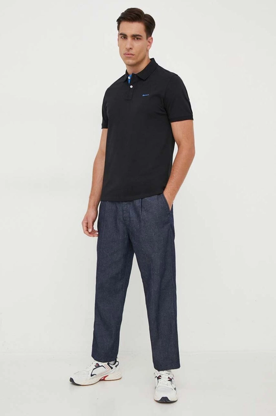 Gant polo 2062026 czarny AW23