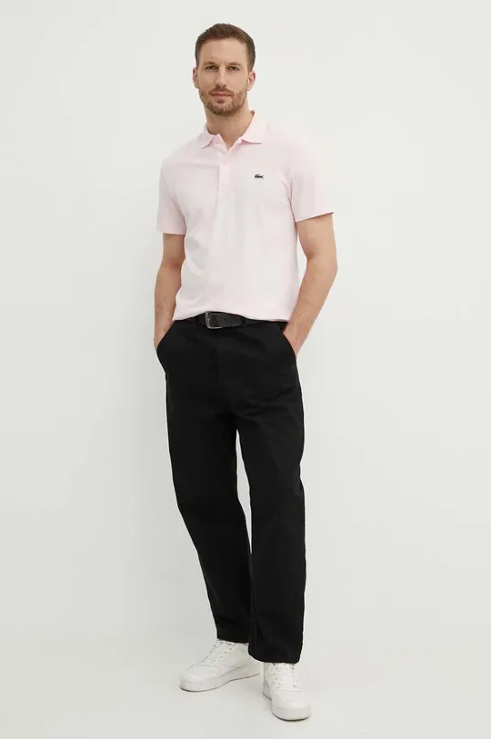 Lacoste polo różowy