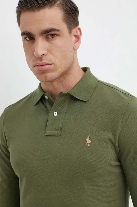 πράσινο Βαμβακερή μπλούζα με μακριά μανίκια Polo Ralph Lauren