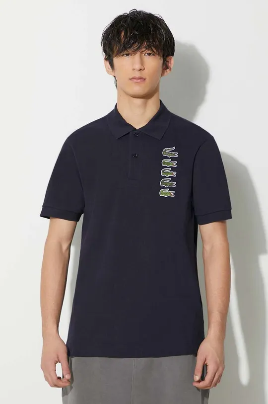 mornarsko plava Pamučna polo majica Lacoste Muški