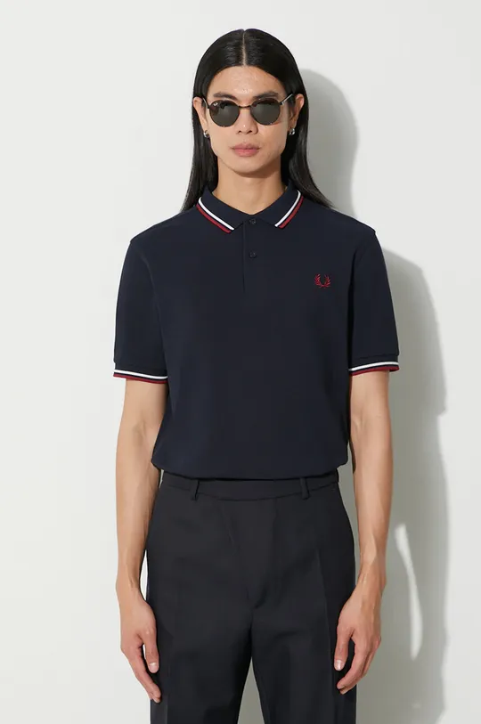 navy Fred Perry cotton polo shirt Men’s