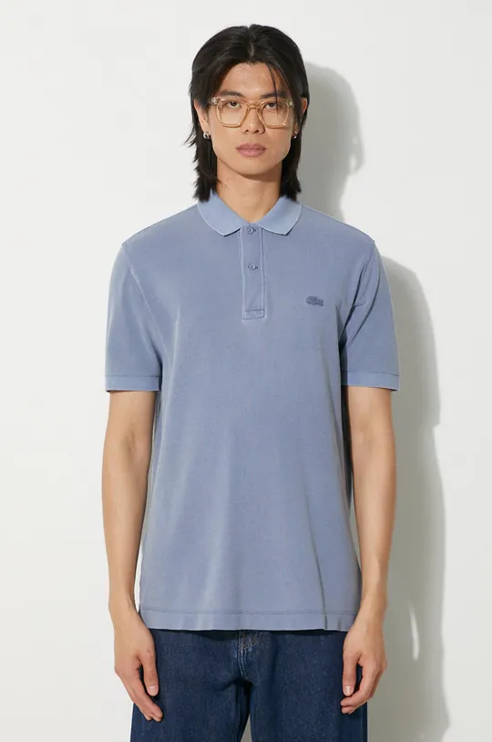 blue Lacoste cotton polo shirt Unisex