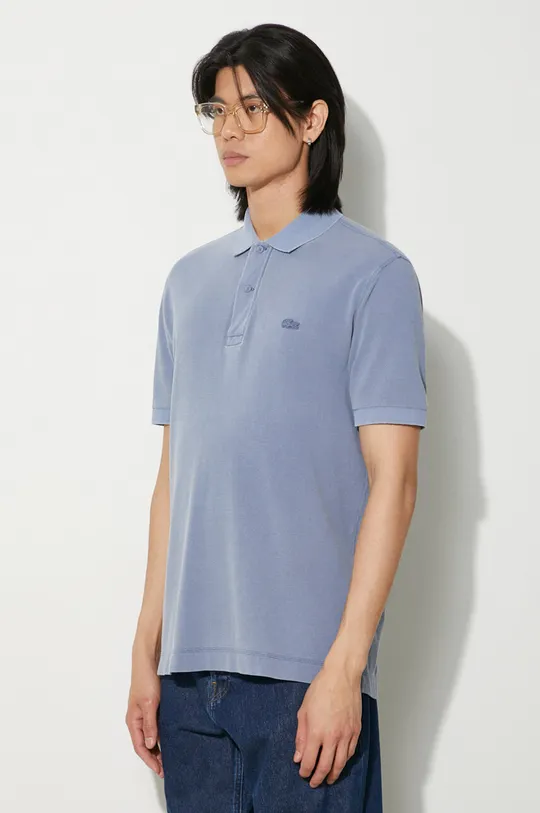 blue Lacoste cotton polo shirt