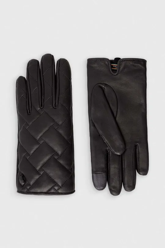 чёрный Кожаные перчатки Kurt Geiger London Женский