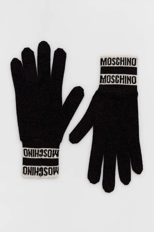 beżowy Moschino rękawiczki Damski