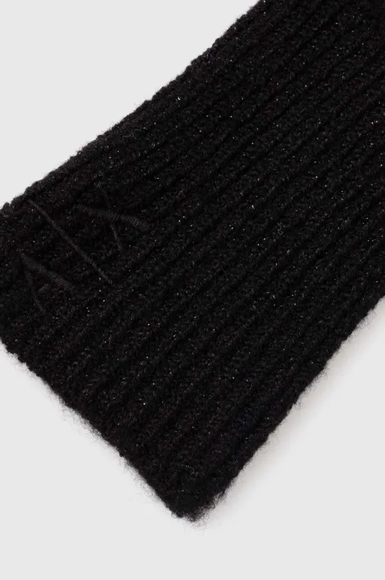 Перчатки с примесью шерсти Armani Exchange чёрный