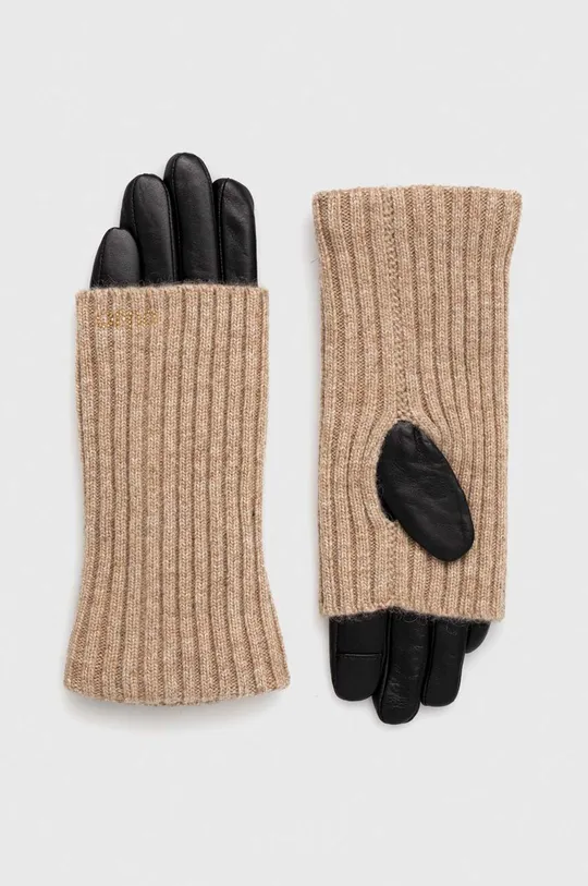 μαύρο Γάντια από μείγμα μαλλιού Liu Jo Γυναικεία