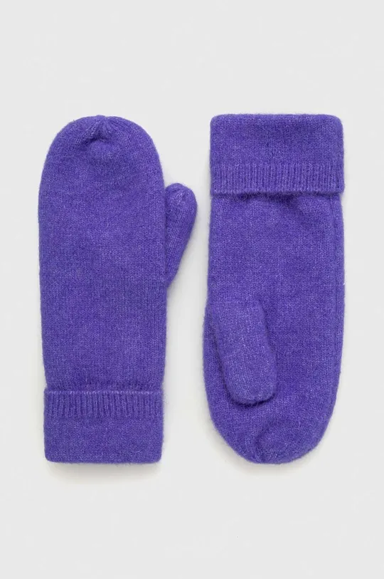 фіолетовий Вовняні рукавички Samsoe Samsoe Жіночий