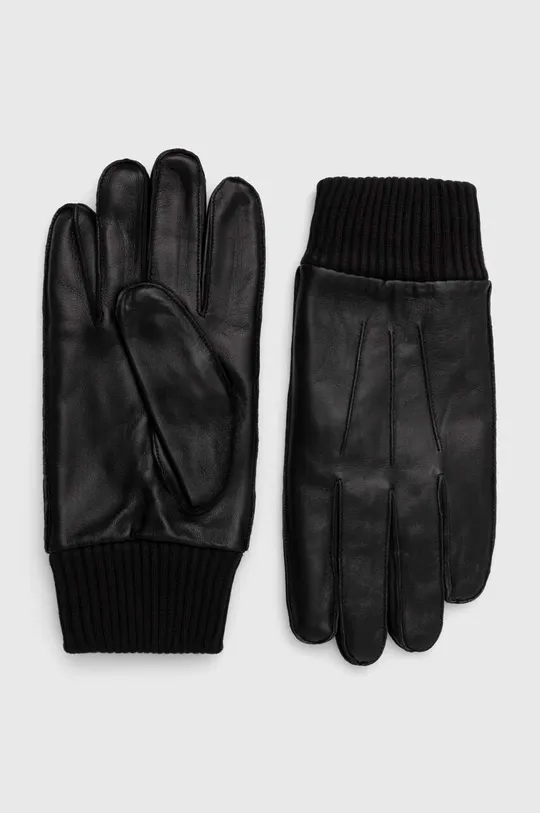 μαύρο Δερμάτινα γάντια Samsoe Samsoe Γυναικεία