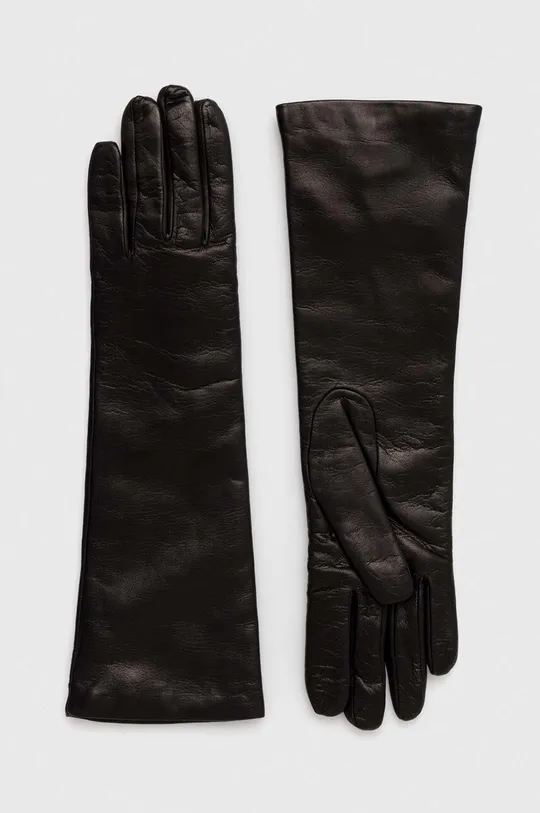μαύρο Δερμάτινα γάντια Weekend Max Mara Γυναικεία