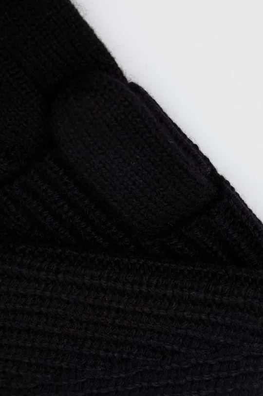 Rukavice s prímesou vlny AllSaints čierna