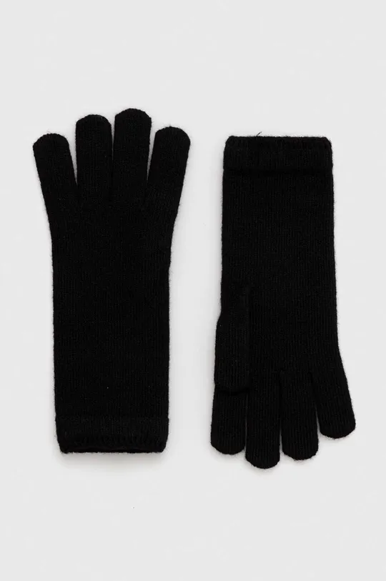 μαύρο Γάντια από μείγμα μαλλιού Tommy Hilfiger Γυναικεία