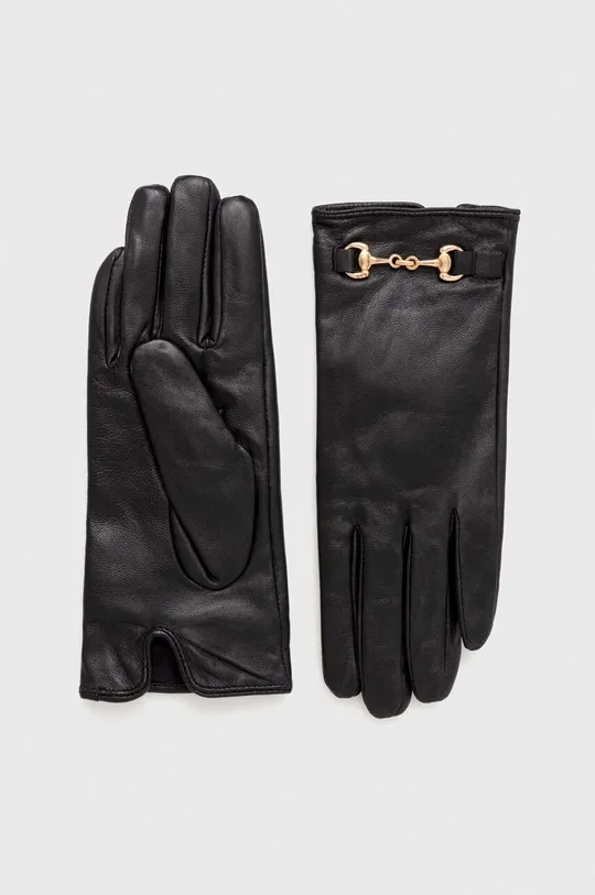 črna Usnjene rokavice Morgan Ženski