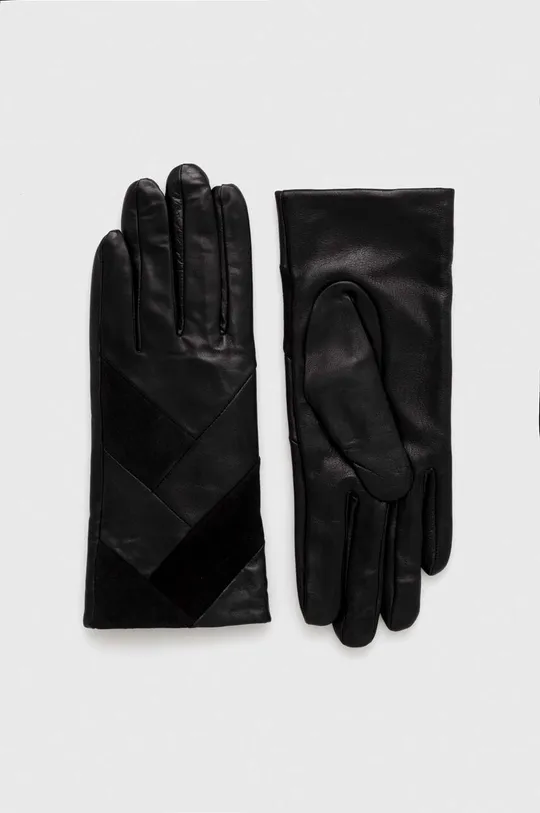 czarny Morgan rękawiczki skórzane Damski