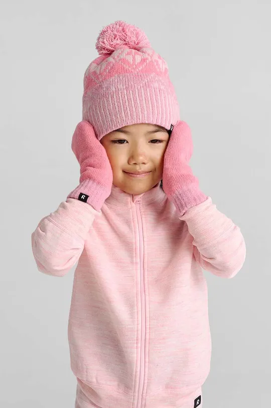 розовый Детские перчатки Reima Luminen Для девочек